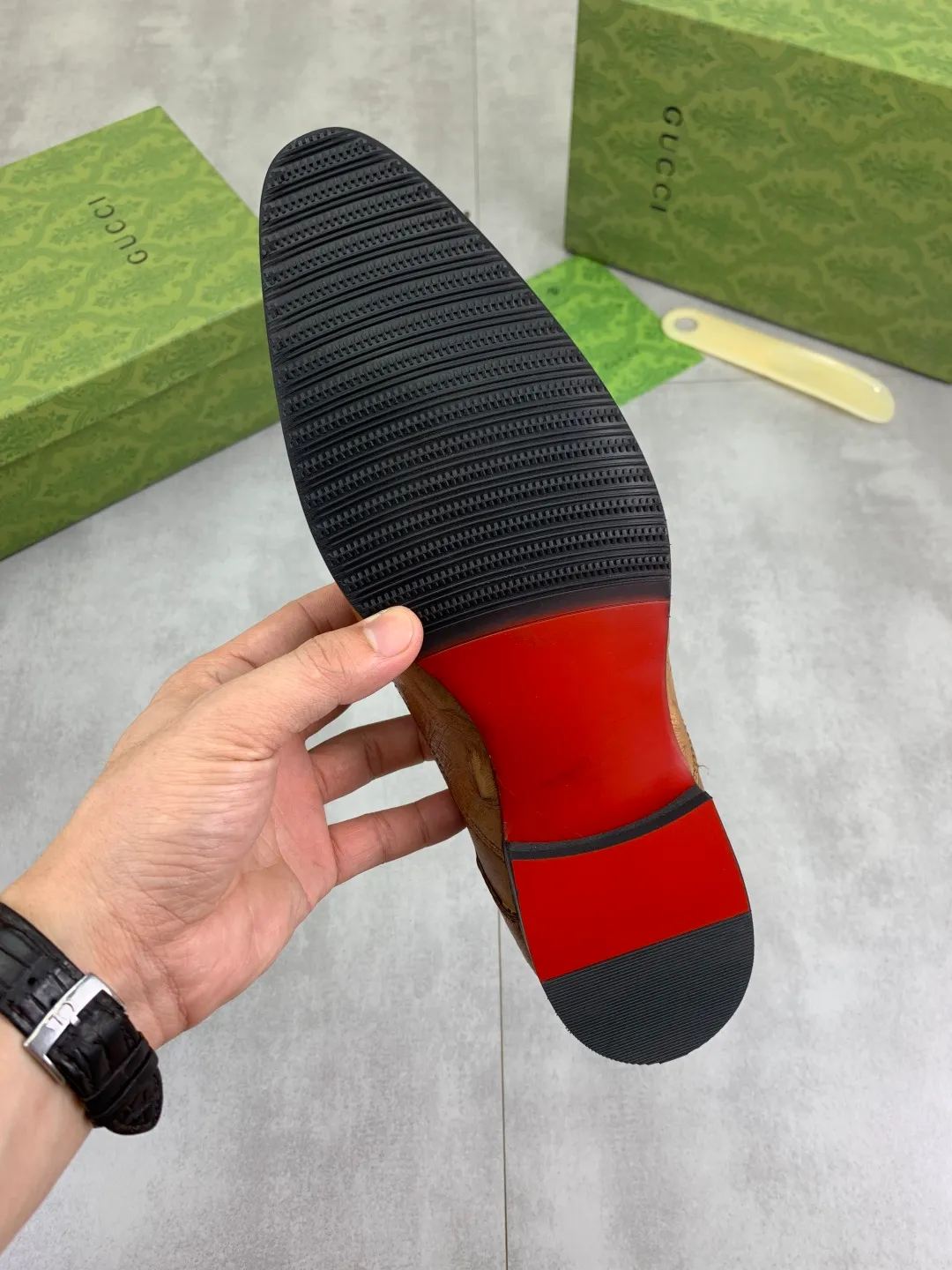 Men's Men's Shoes 💰P500 [New Style] 💰💎💎💎 [Gucci] GUCCI high-end men's formal business leather shoes, original order 1:1! Original imported high-end calfskin, original metal buckle, imported first-layer pigskin lining for feet, original high-end outsole, men's shoe size: 38-44